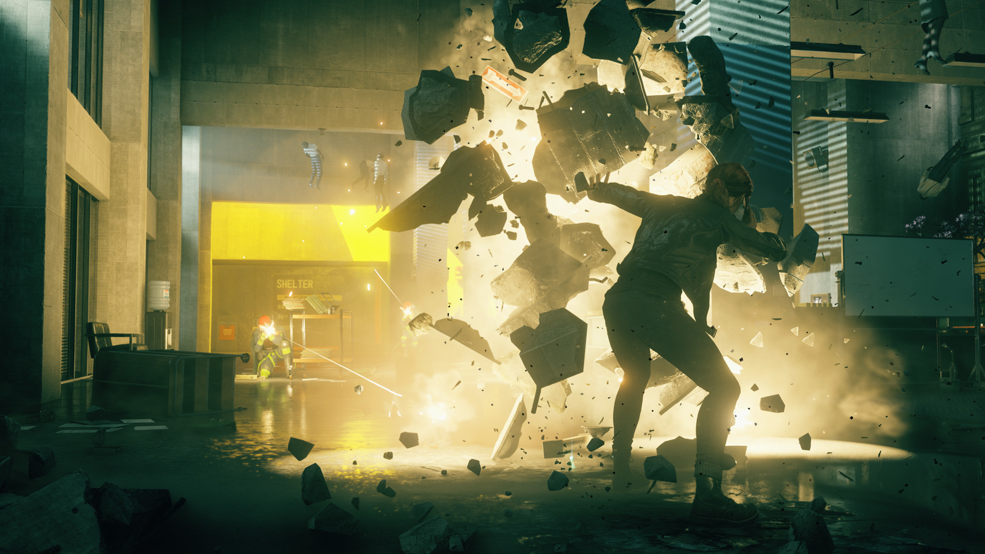 Control Ultimate Edition screenshot of a firefight.